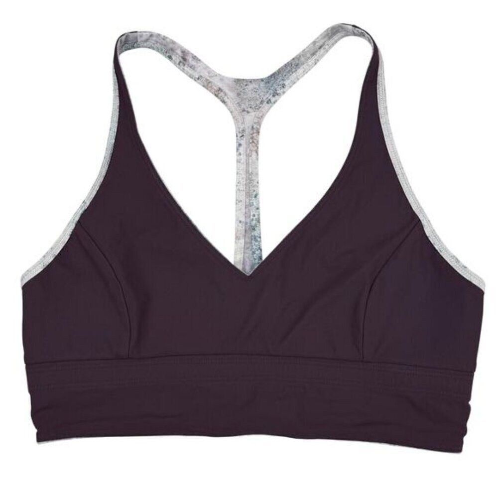 LULULEMON Retreat Reversible Sports Bra Swim Sz 4 Sugar Crush Multi Black Cherry - Picture 6 of 8